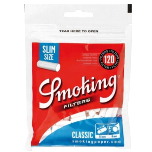 Smoking Classic Slim Filter 15mm x 6 MM - Rabbit Habit 