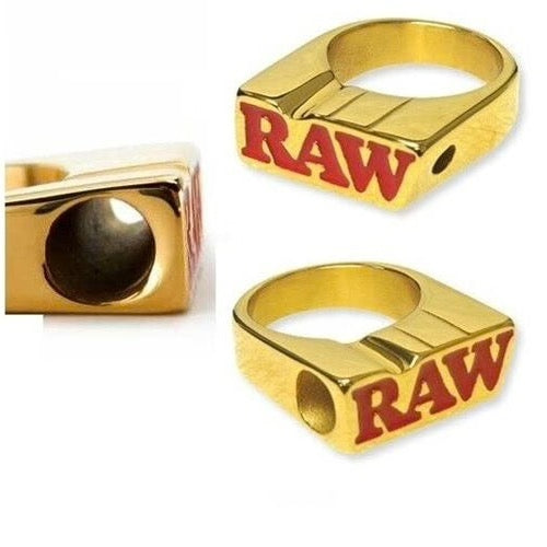 Raw smoke ring gold size 7