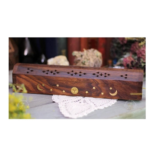 Satya Incense Sticks Coffin Holder - Sun - Rabbit Habit 