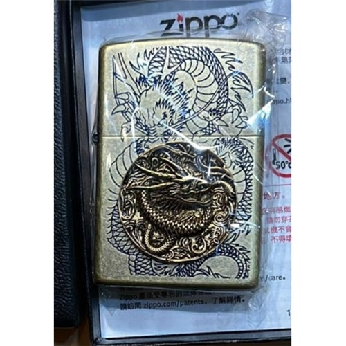 ZA 1 213 ZIPPO DRAGON COIN GOLD - Rabbit Habit 