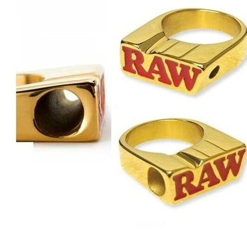 Raw smoke ring gold size 6