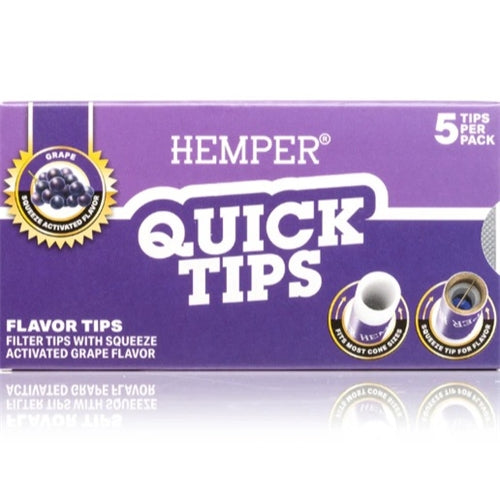Hemper Quick Tips – Grape Flavour 5 Per Pack - Rabbit Habit 