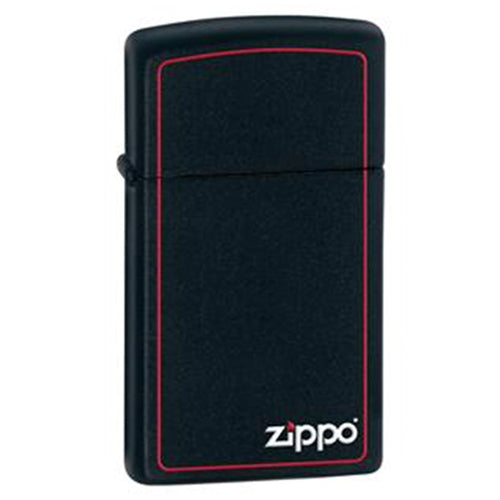 ZIPPO  1618ZB SLM BLACK/Z-BRDR - Rabbit Habit 