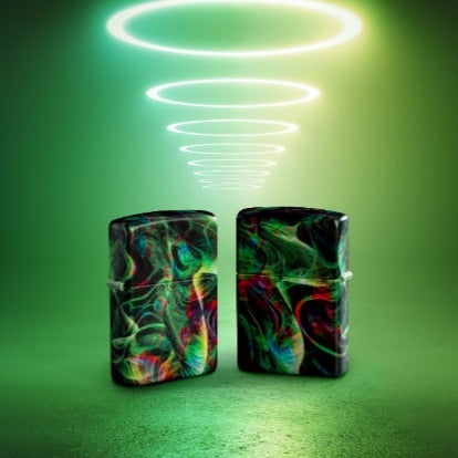Zippo 48774 Psychedelic Swirl Design - Rabbit Habit 