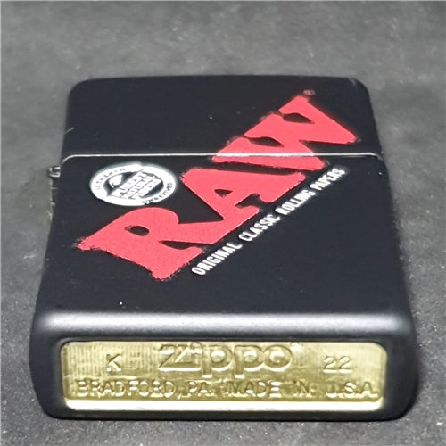 Raw zippo black with logo - Rabbit Habit 