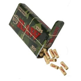 RAW Pre-Rolled Tips in Camo Slide Tin (Special Edition) - Rabbit Habit 