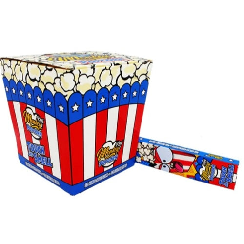 Monkey King, King-Size Pop Corn Unbleached Rolling Papers with Tips - Rabbit Habit 