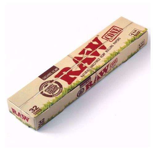Raw - Prerolled cone 1/4 organic x 32 - Rabbit Habit 