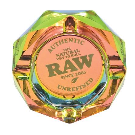 raw rainbow glass ashtray - Rabbit Habit 